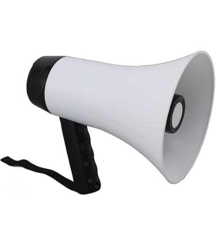 Amazon.co.jp: メガホン 拡声器 録音 30W サイレン コンパクト ハンド